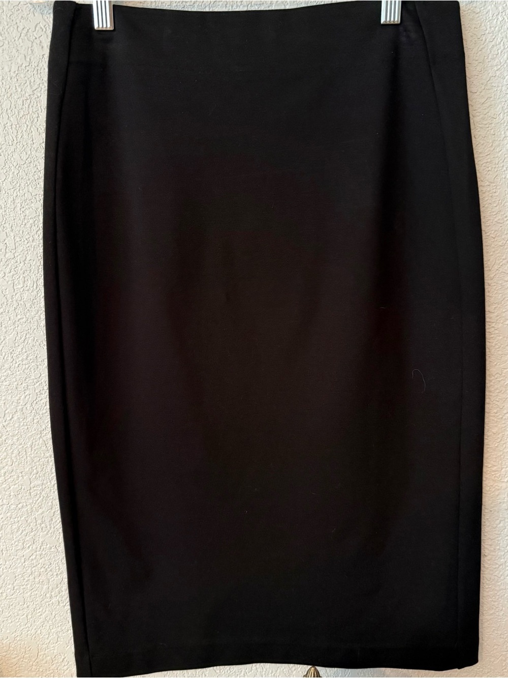 Tahari Rayon blend Black Pencil Skirt